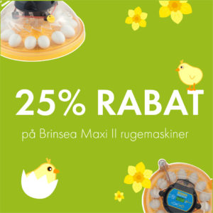 25% rabat på Brinsea Maxi II rugemaskiner