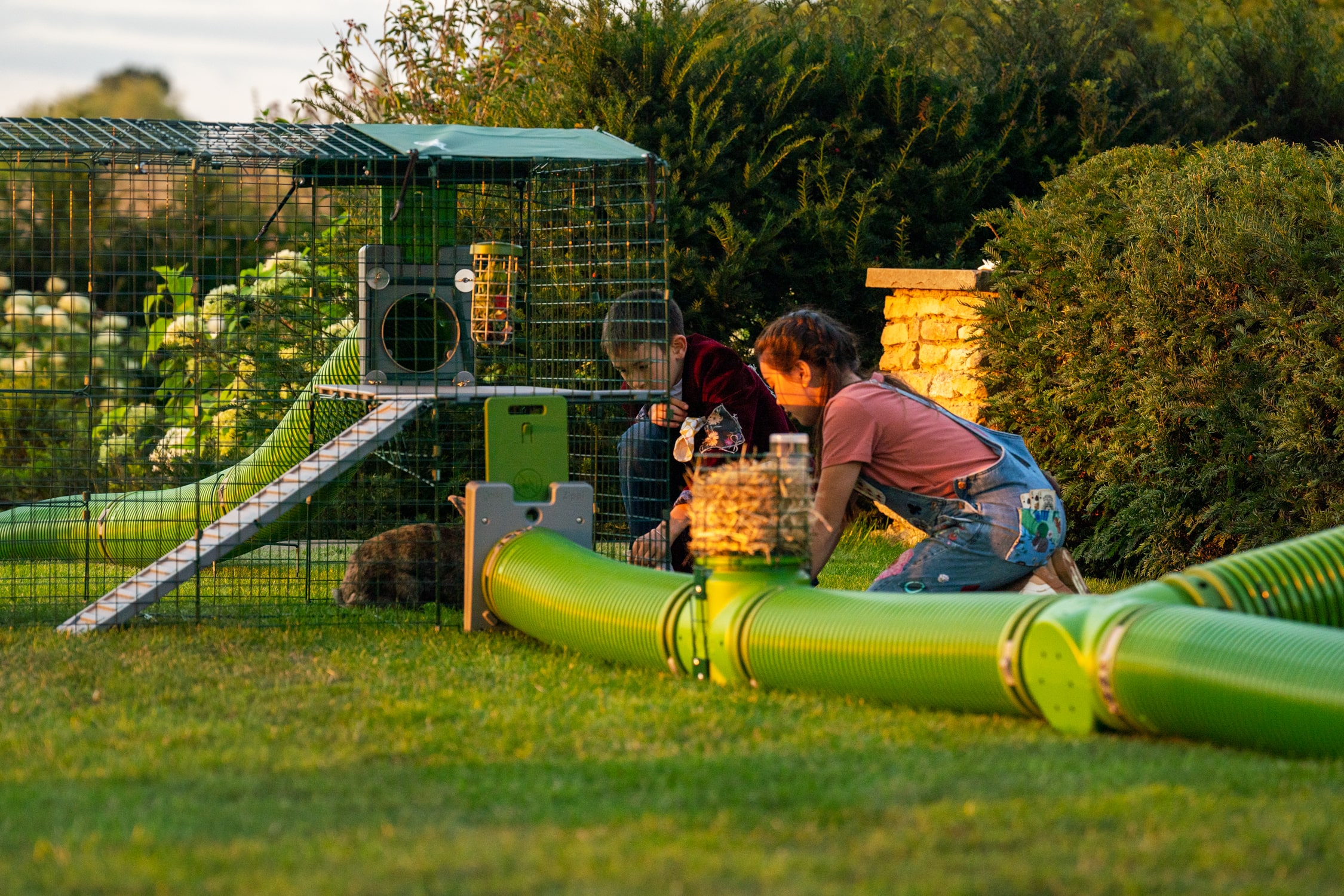 zippi tunnel setup med zippi lobegarde og legende born
